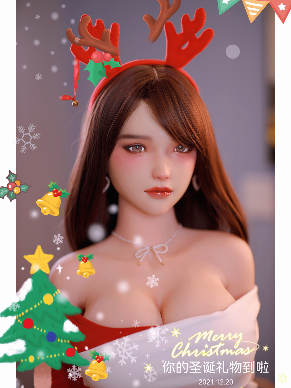 JY Dollラブドール クリスマス風 熟女 161cm TPE製