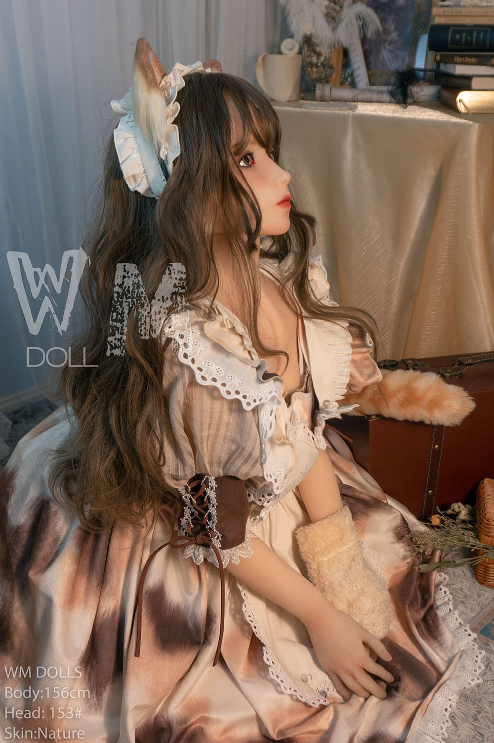 WM Dollラブドール通販 良乳清楚系 猫耳娘メイド美少女 156cm TPE製