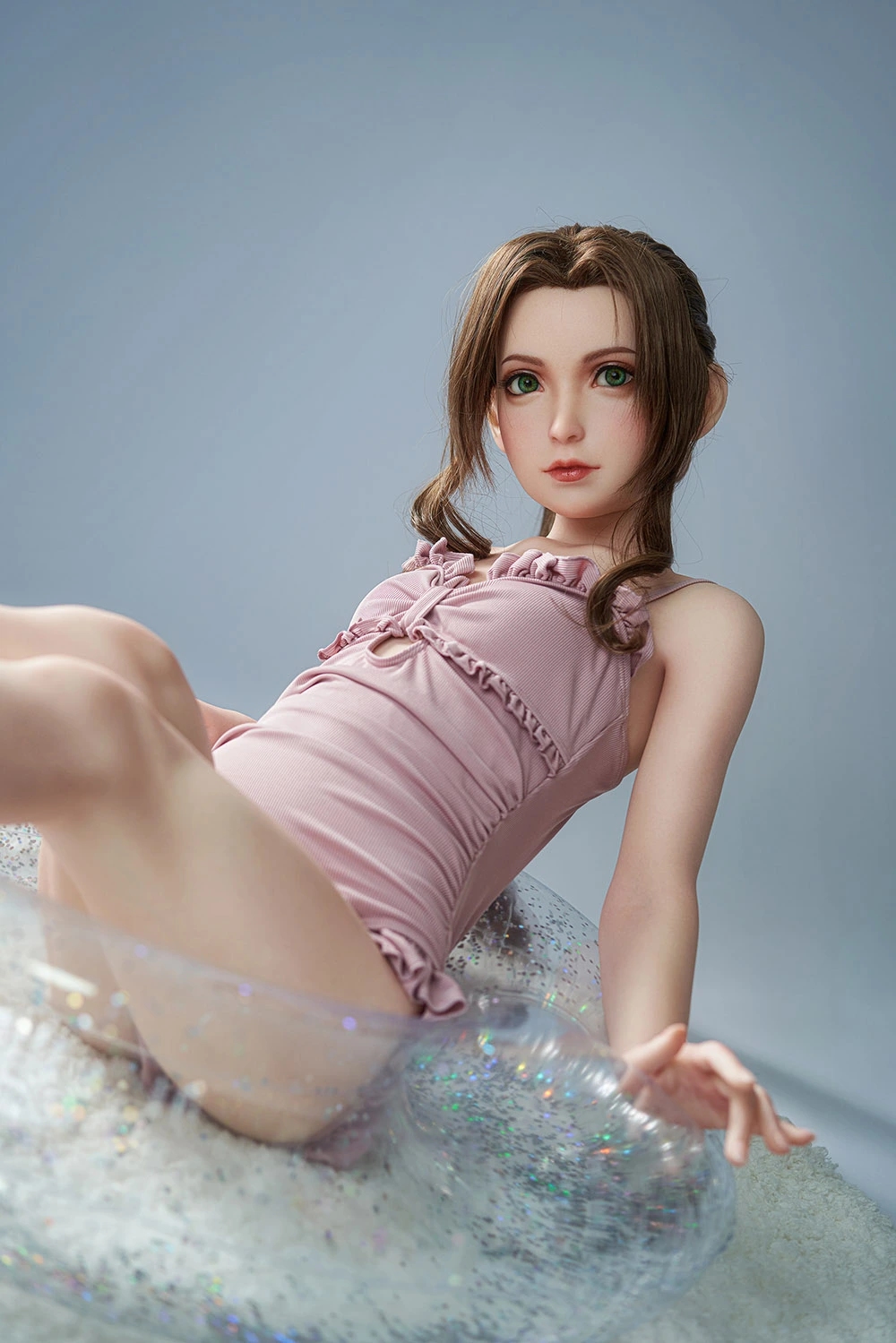 TYOFYEラブドール独占販売 FF7リメイク 元気で明るいロリ 花のように愛しい隣のお嬢ちゃんエアリス 142cm シリコン頭部＋tpeボディ